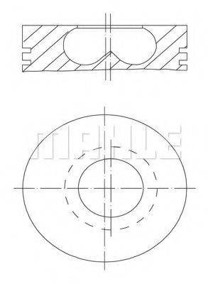 MAHLE ORIGINAL 0070400 Поршень