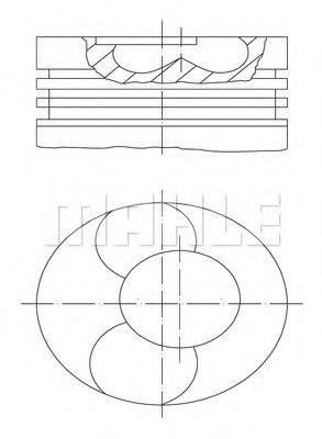 MAHLE ORIGINAL 2095900 Поршень