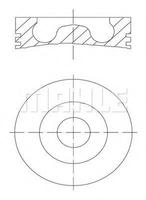 MAHLE ORIGINAL 0617500 Поршень