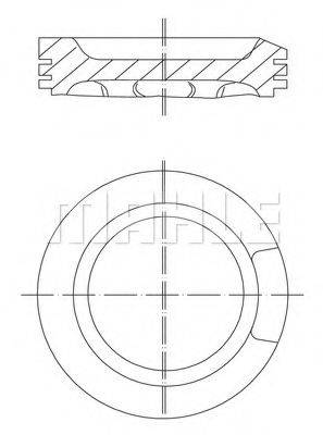 MAHLE ORIGINAL 0330401 Поршень