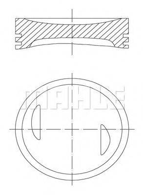 MAHLE ORIGINAL 6430700 Поршень