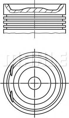 MAHLE ORIGINAL 0122900 Поршень