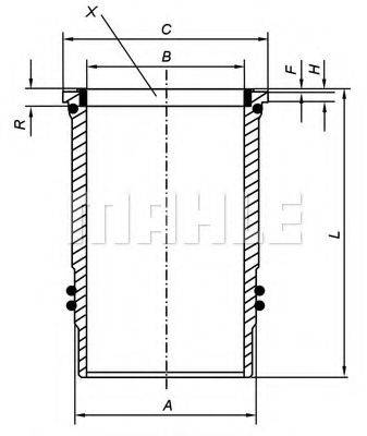 MAHLE ORIGINAL 005WN09 Гильза цилиндра