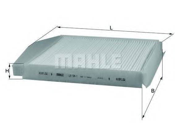 MAHLE ORIGINAL LA541 Фильтр, воздух во внутренном пространстве