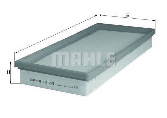 MAHLE ORIGINAL LX799 Воздушный фильтр