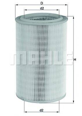 MAHLE ORIGINAL LX955 Воздушный фильтр