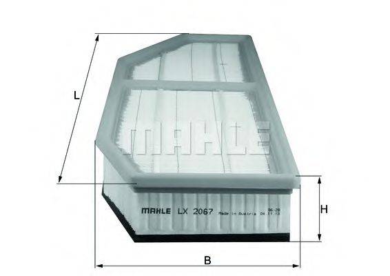 MAHLE ORIGINAL LX2067 Воздушный фильтр