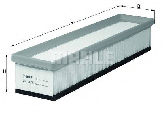 MAHLE ORIGINAL LX2039 Воздушный фильтр