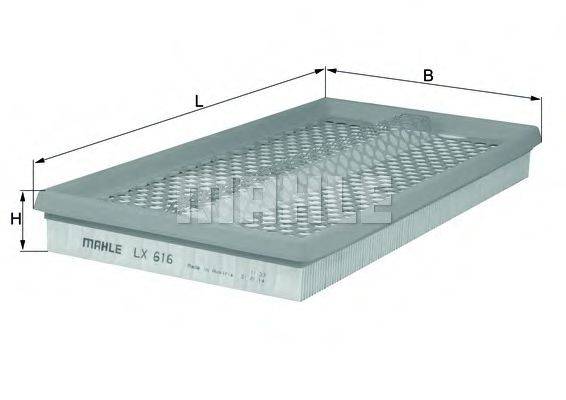 MAHLE ORIGINAL LX616 Воздушный фильтр