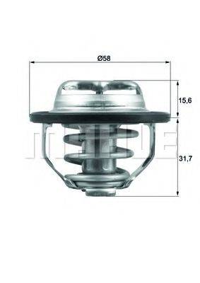 MAHLE ORIGINAL TX12282 Термостат, охлаждающая жидкость