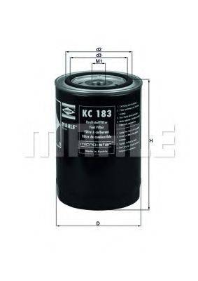 MAHLE ORIGINAL KC183 Топливный фильтр