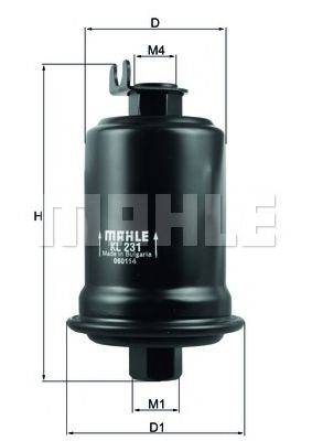 MAHLE ORIGINAL KL231 Топливный фильтр