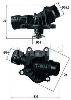 MAHLE ORIGINAL TI23488 Термостат, охлаждающая жидкость