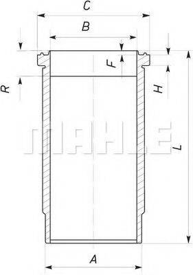 MAHLE ORIGINAL 037WN27 Гильза цилиндра