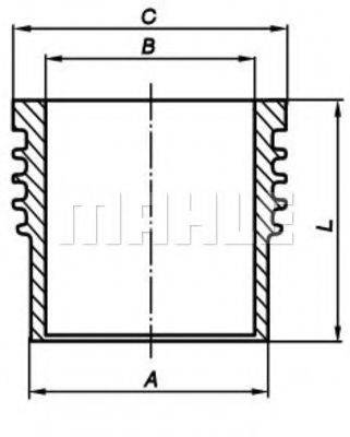 MAHLE ORIGINAL 004WR17 Гильза цилиндра