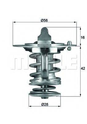 MAHLE ORIGINAL TX8377 Термостат, охлаждающая жидкость