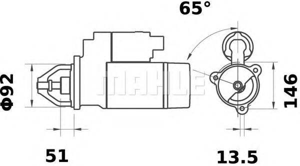 MAHLE ORIGINAL MS524 Стартер