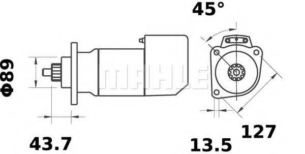 MAHLE ORIGINAL MS502 Стартер