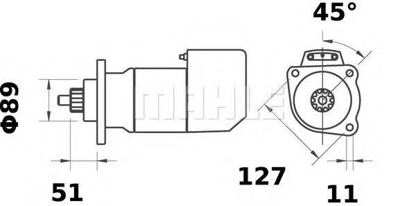 MAHLE ORIGINAL MS457 Стартер