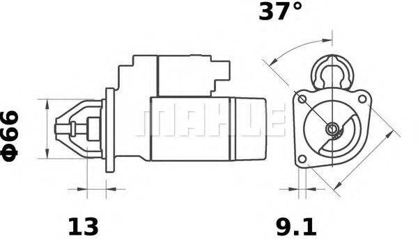 MAHLE ORIGINAL MS173 Стартер