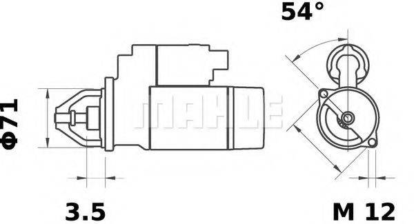 MAHLE ORIGINAL MS106 Стартер