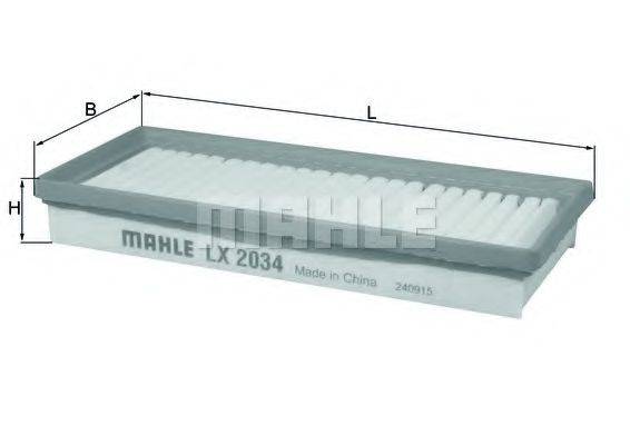 MAHLE ORIGINAL LX2034 Воздушный фильтр