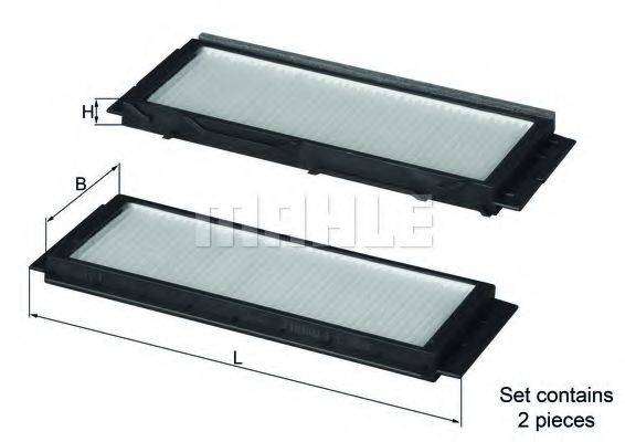 MAHLE ORIGINAL LA501S Фильтр, воздух во внутренном пространстве