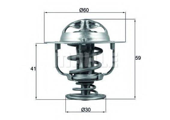 MAHLE ORIGINAL TX17782D Термостат, охлаждающая жидкость