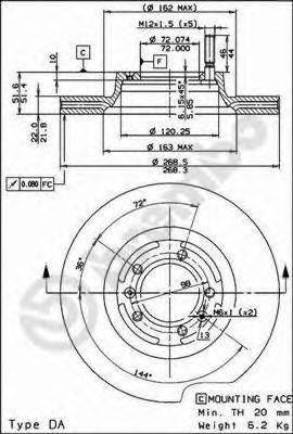 BRECO BS7861 Тормозной диск