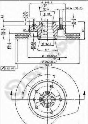 BRECO BS7903 Тормозной диск