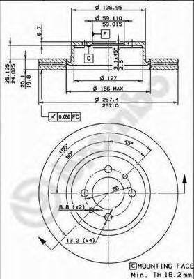 BRECO BS7917 Тормозной диск