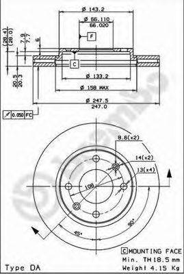 BRECO BS7976 Тормозной диск