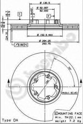 BRECO BS8430 Тормозной диск