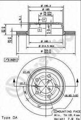 BRECO BS8489 Тормозной диск