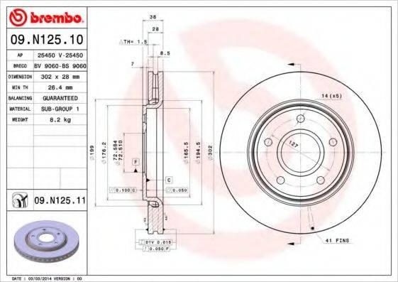 BRECO BS9060 Тормозной диск