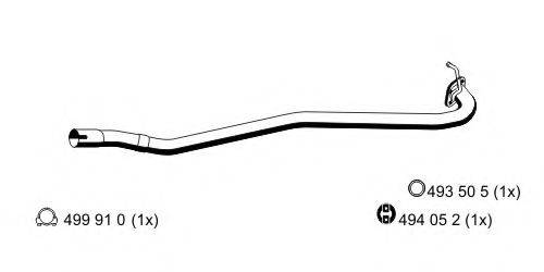 ERNST 670418 Труба выхлопного газа