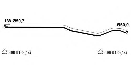 ERNST 054485 Труба выхлопного газа