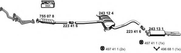 ERNST 010565 Система выпуска ОГ