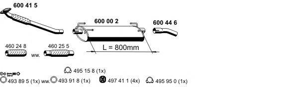 ERNST 340002 Система выпуска ОГ