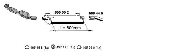 ERNST 340038 Система выпуска ОГ