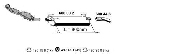 ERNST 340042 Система выпуска ОГ