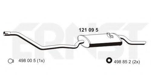 ERNST 121095 Глушитель выхлопных газов конечный