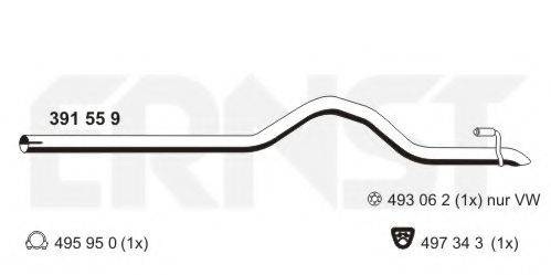 ERNST 391559 Труба выхлопного газа