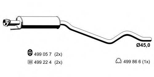 ERNST 042093 Предглушитель выхлопных газов