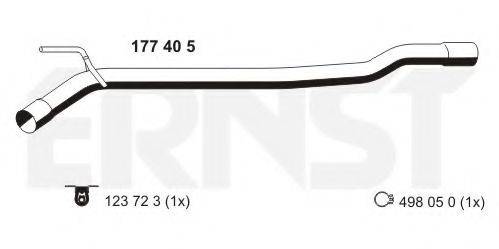 ERNST 177405 Ремонтная трубка, катализатор