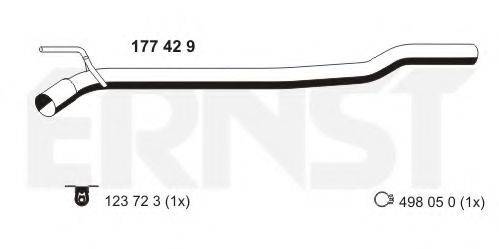 ERNST 177429 Ремонтная трубка, катализатор