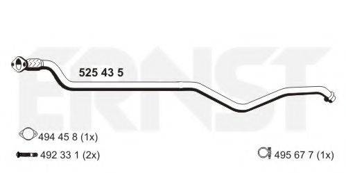 ERNST 525435 Труба выхлопного газа