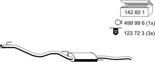 ERNST 142106 Глушитель выхлопных газов конечный