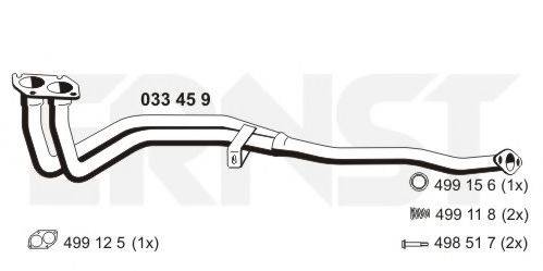 ERNST 033459 Труба выхлопного газа