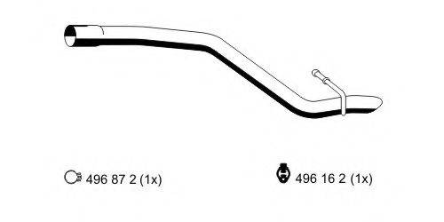 ERNST 313537 Труба выхлопного газа